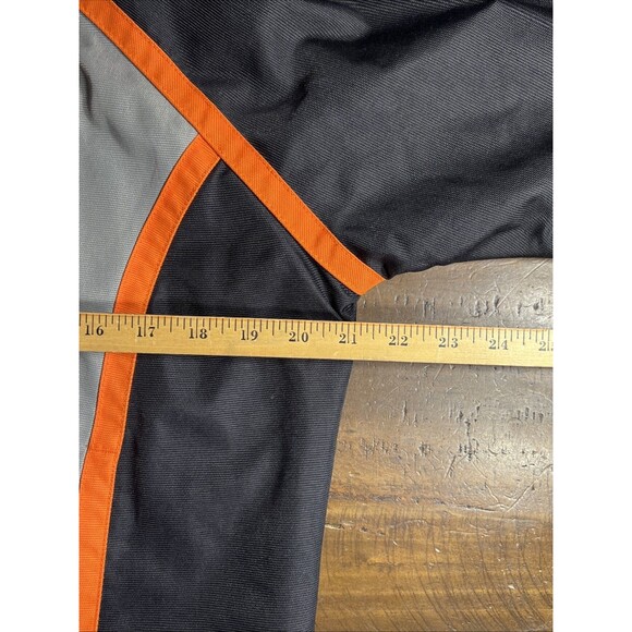 Harley Davidson Women's Jacket Medium Nylon / Polyester Silver Gray Orange Zip - Picture 7 of 8